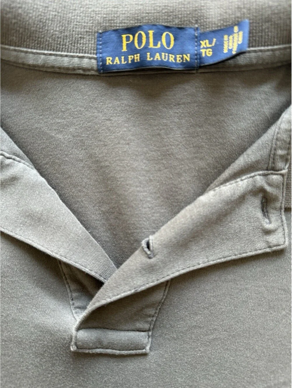 Polo Ralph Lauren Men’s XL Polo Shirt Gray Blue Pony Classic Fit Short Sleeve